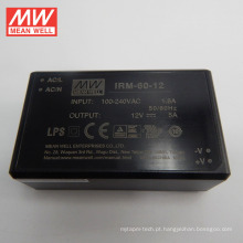 Barato 3 anos de garantia MEAN WELL 60 W encapsulado fonte de alimentação 12VDC AC / DC miniatura tipo aberto quadro IRM-60-12